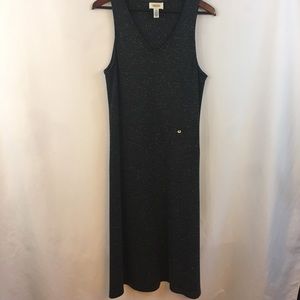 Talbots Shift Dress Maxi Chevron Heather Print S